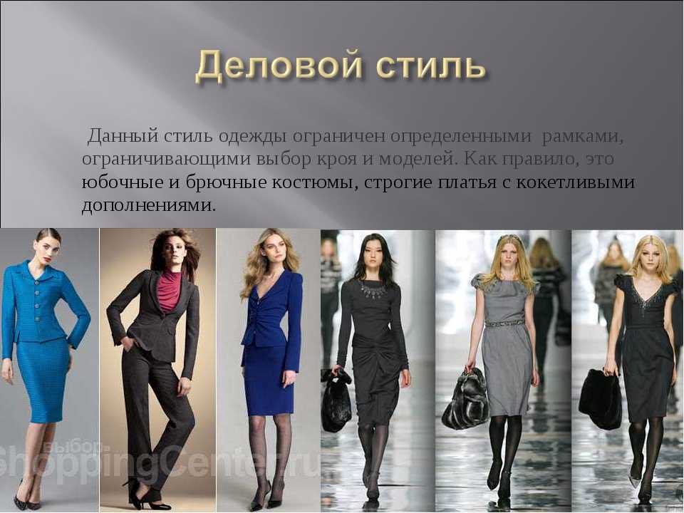 Стили одежды женские список с фото