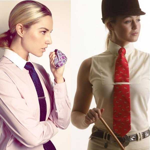Женский галстук и как его носить