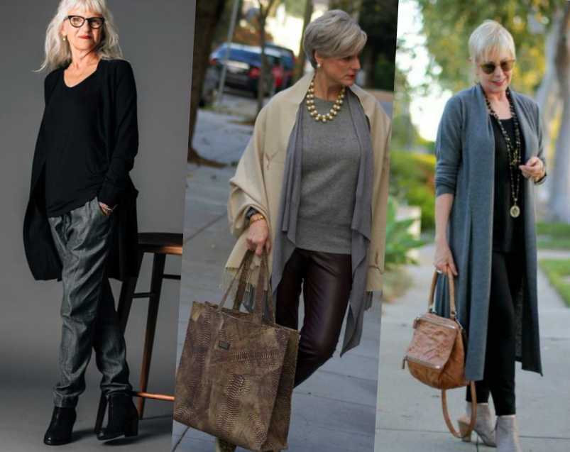 Сочетание одежды для женщин после 50 лет