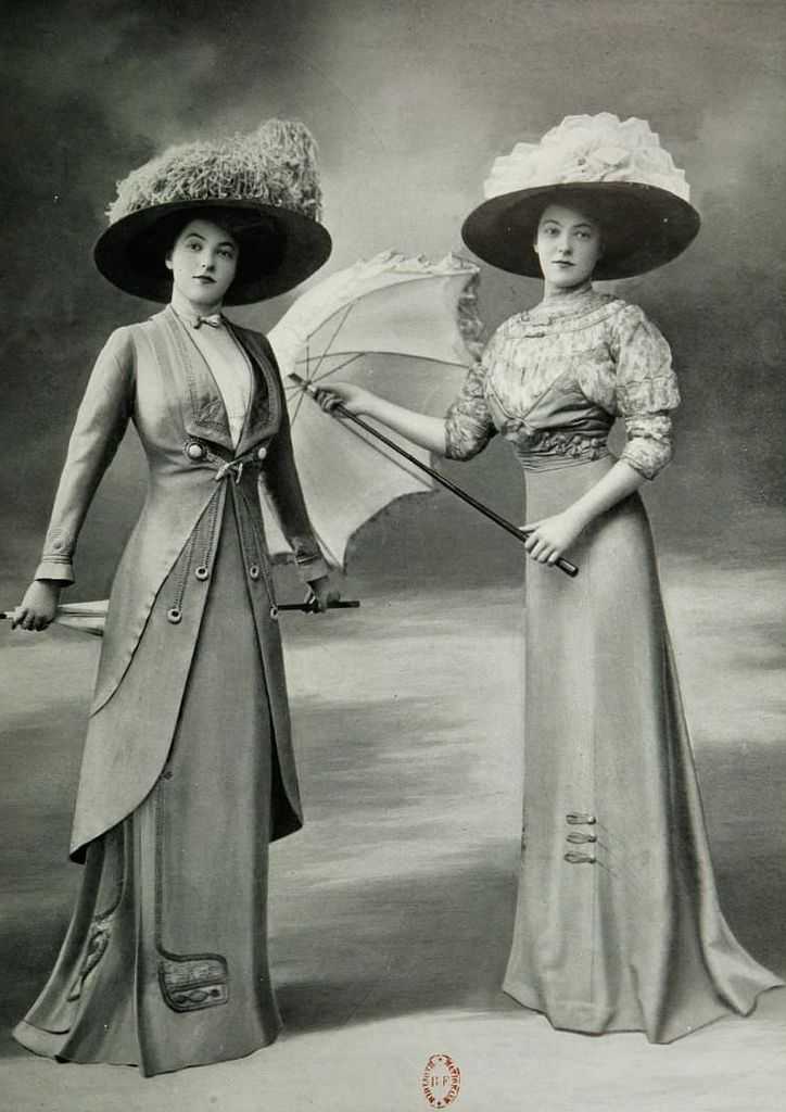 Edwardian skirts history - 1900 - 1910s