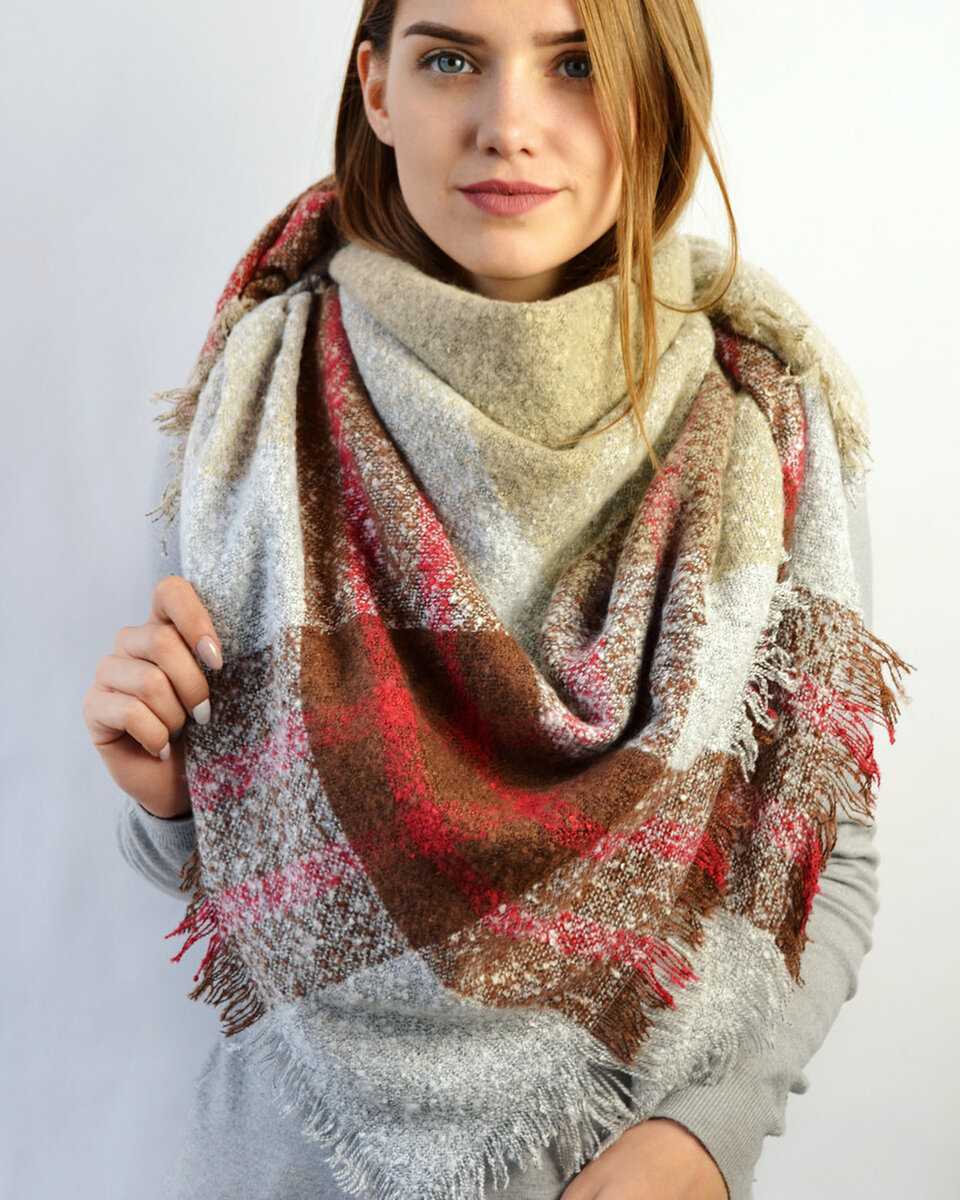 Модные шарфы зима женские