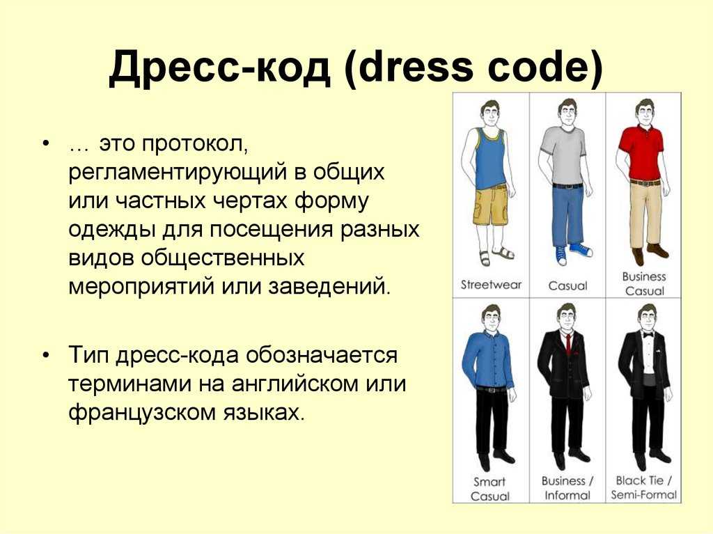 Форма одежды бизнес
