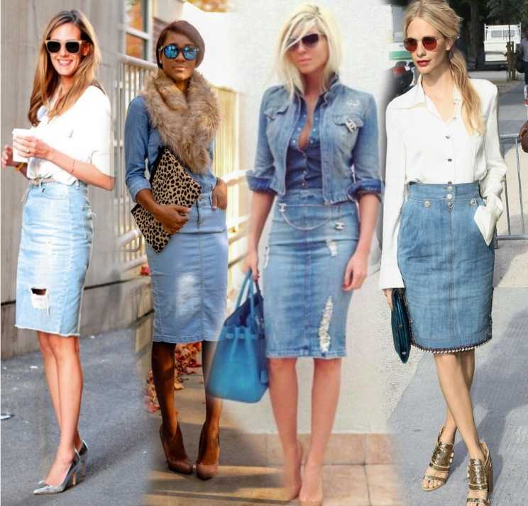 С чем носить джинсовую юбку (93 фото): обзор модных и стильных вариантов