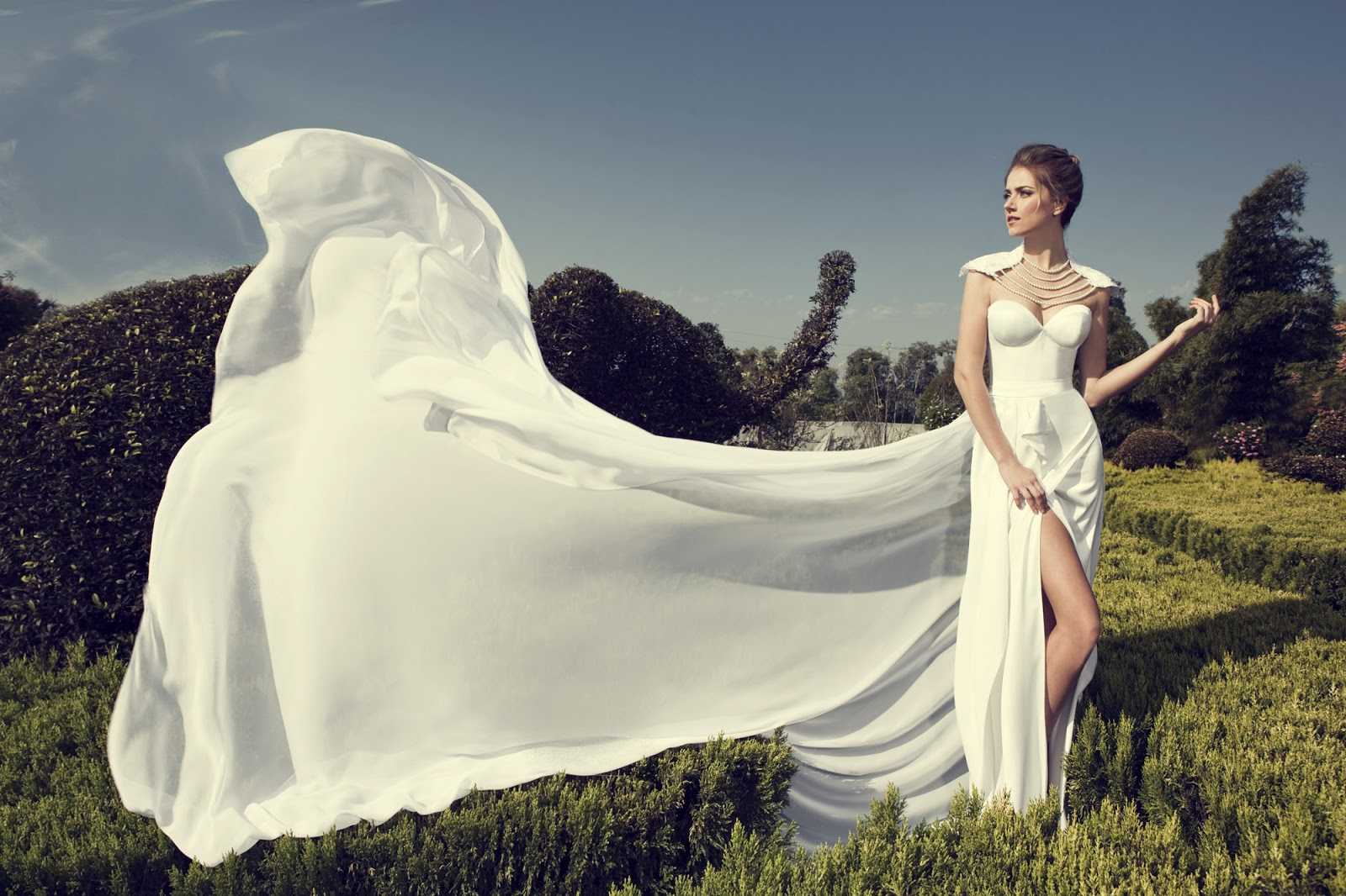 Свадебное платье молочного цвета – обзор самых модных трендов