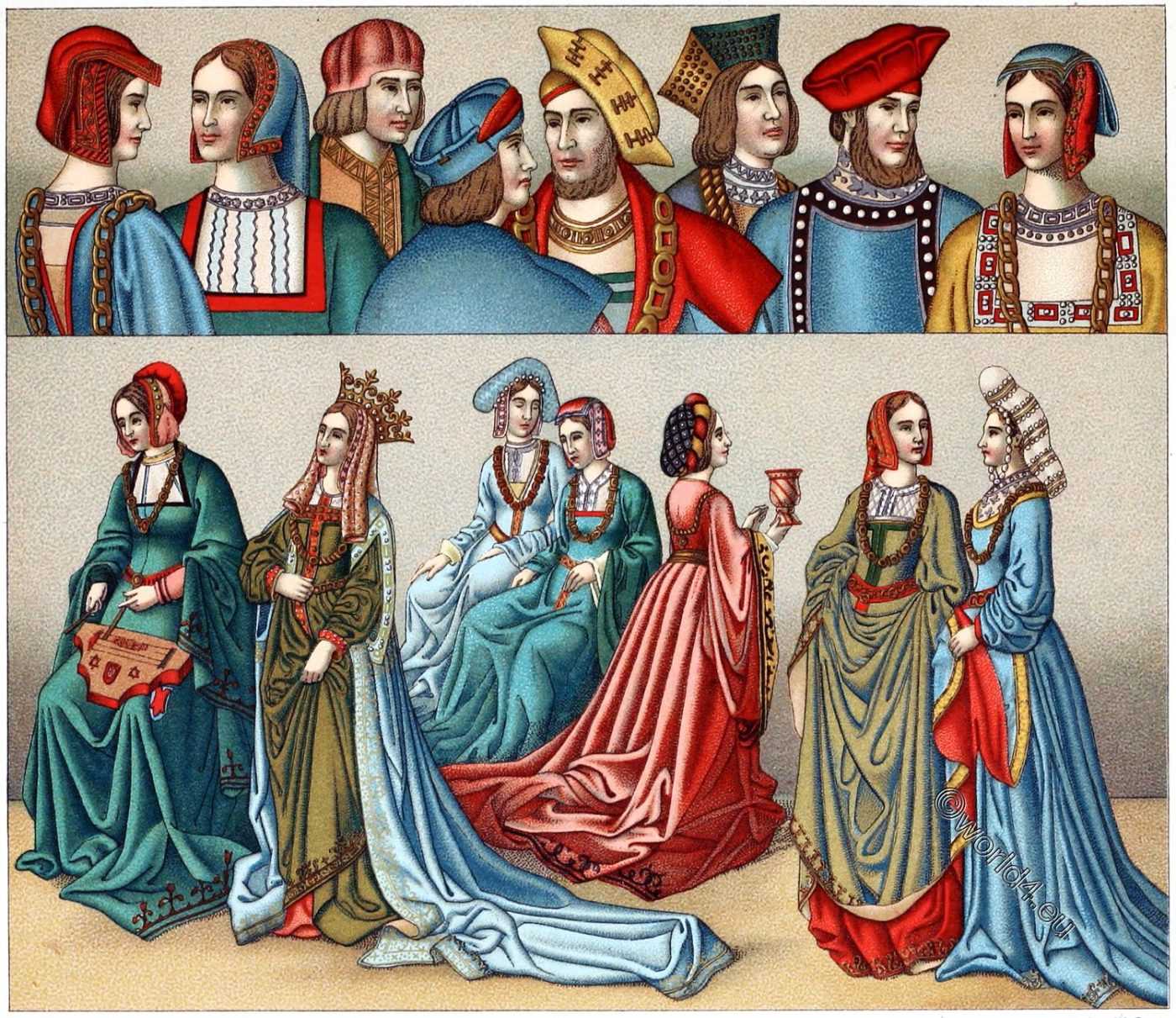 Средние века костюм
