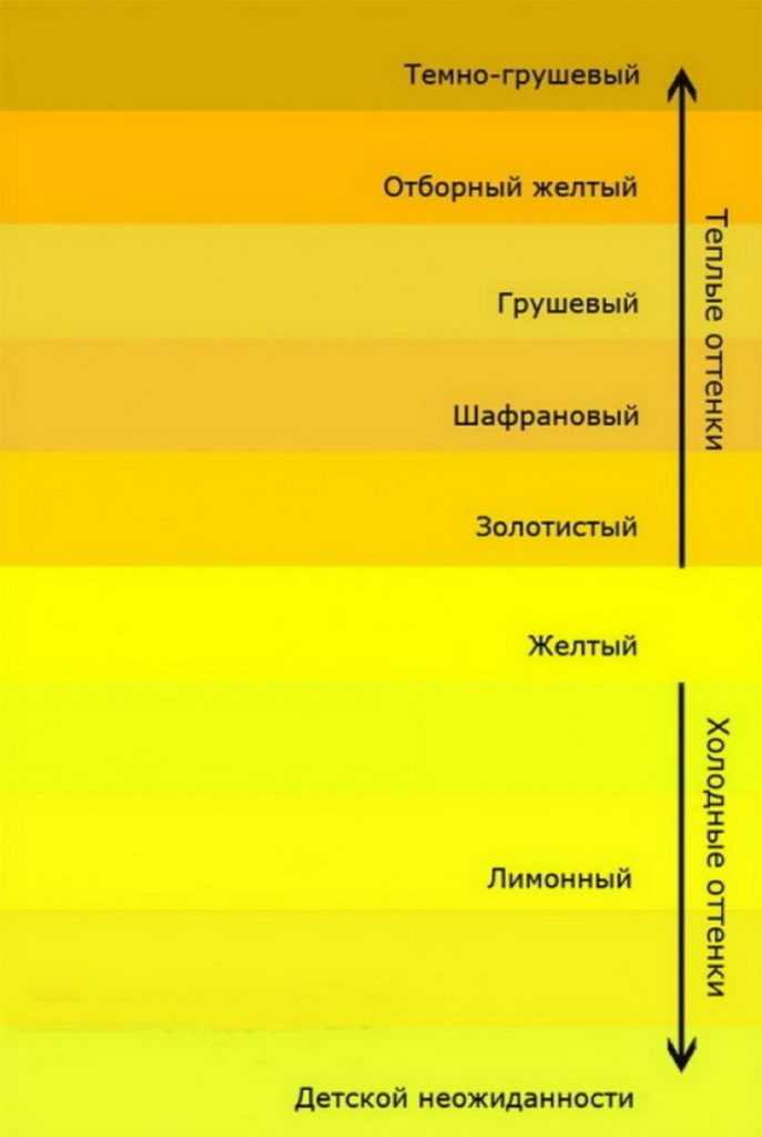 Чем отличается желтое. Оттенки желтого цвета. Оттенки жёлтого цвета названия. От тенки жёлтого цвета. Теплый и холодный желтый цвет.